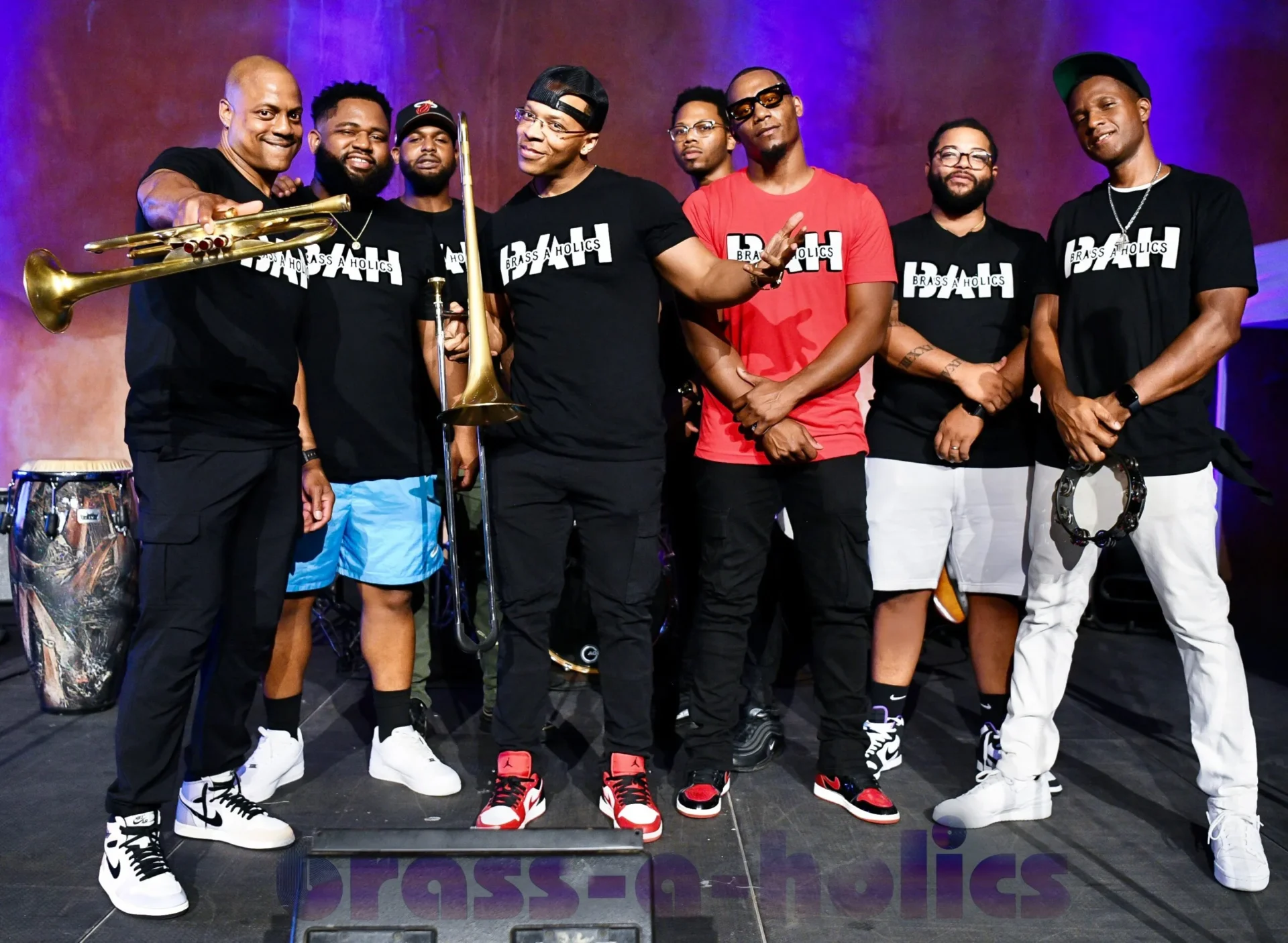 Group photo of The Brass A Holics